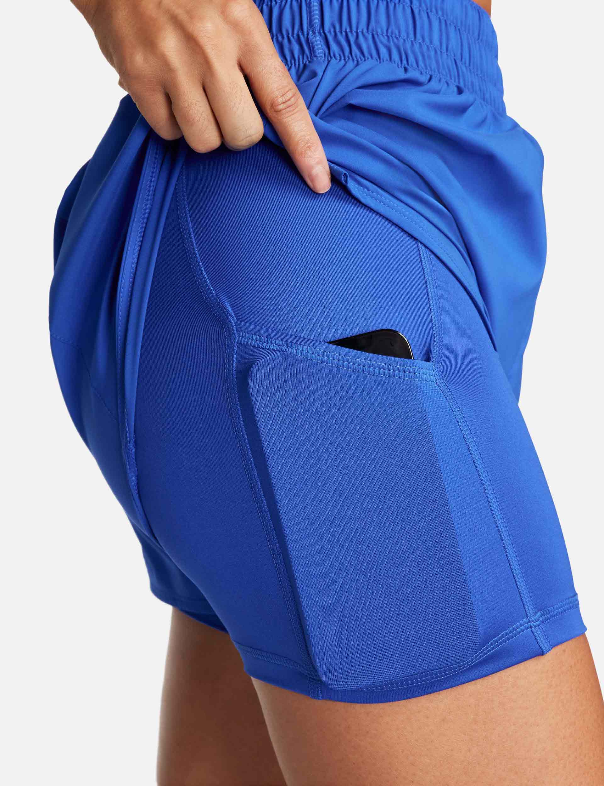 Nike One Dri-FIT 2-in-1 Running Shorts for Men - Hyper Royal/Reflective Silver - Moisture-Wicking & Breathable Workout Shorts for Gym, Jogging & Outdoor Sports