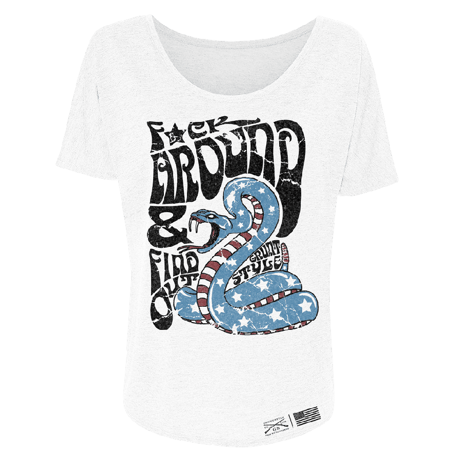 Women's Funny Slogan Slouchy T-Shirt - White | Casual Wear for Everyday Outfits & Street Style