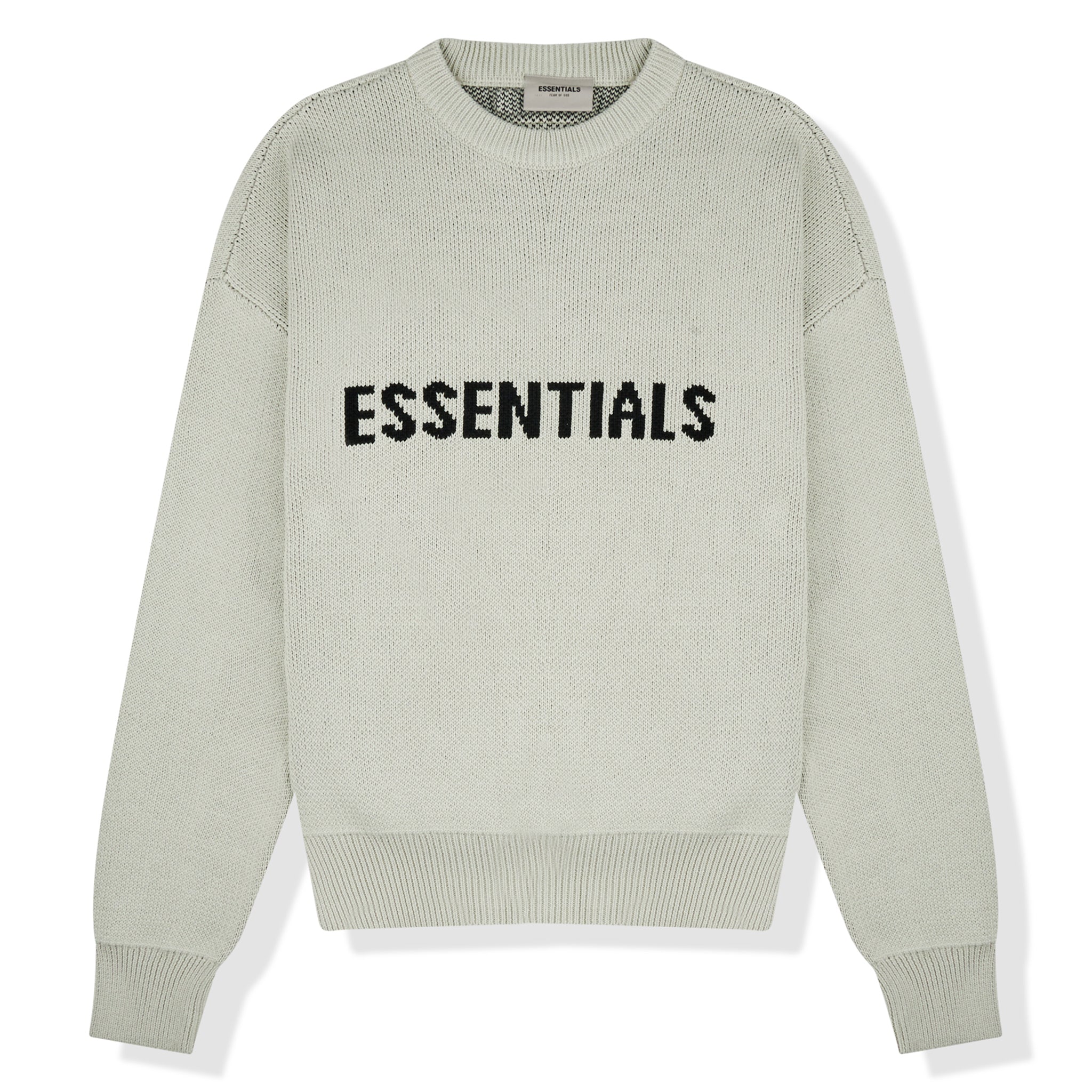 Fear of God Essentials Concrete Knit Sweatshirt - Men's Oversized Pullover Hoodie | Streetwear Fashion for Casual Outfits & Layering