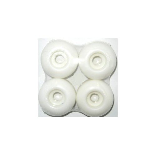 56mm White Blank Skateboard Wheels - High-Performance Skate Wheels for Street & Park Skating
