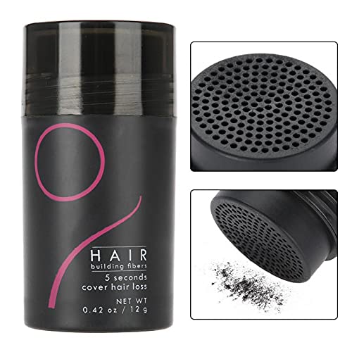 Premium Hair Building Fibers for Thinning Hair - Natural-Looking Hair Thickener for Men & Women | Salon-Grade Hair Loss Concealer | Instant Volume & Coverage (Black) | Perfect for Daily Use, Special Occasions & Confidence Boosting