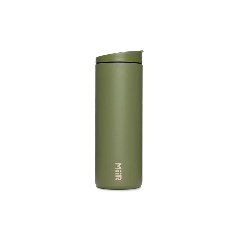MiiR Flip Traveler 16oz Insulated Stainless Steel Water Bottle - Leakproof & BPA-Free - Perfect for Hiking, Camping & Outdoor Adventures (Evergreen)