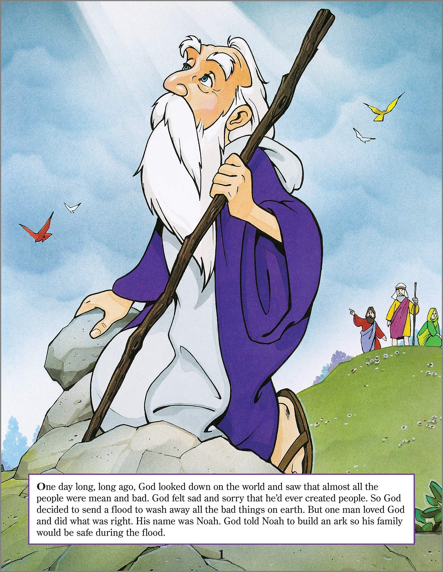 Noah's Ark Bible Story Big Book - Large Print Christian Children's Book for Sunday School & Homeschooling | Religious Education & Family Storytime