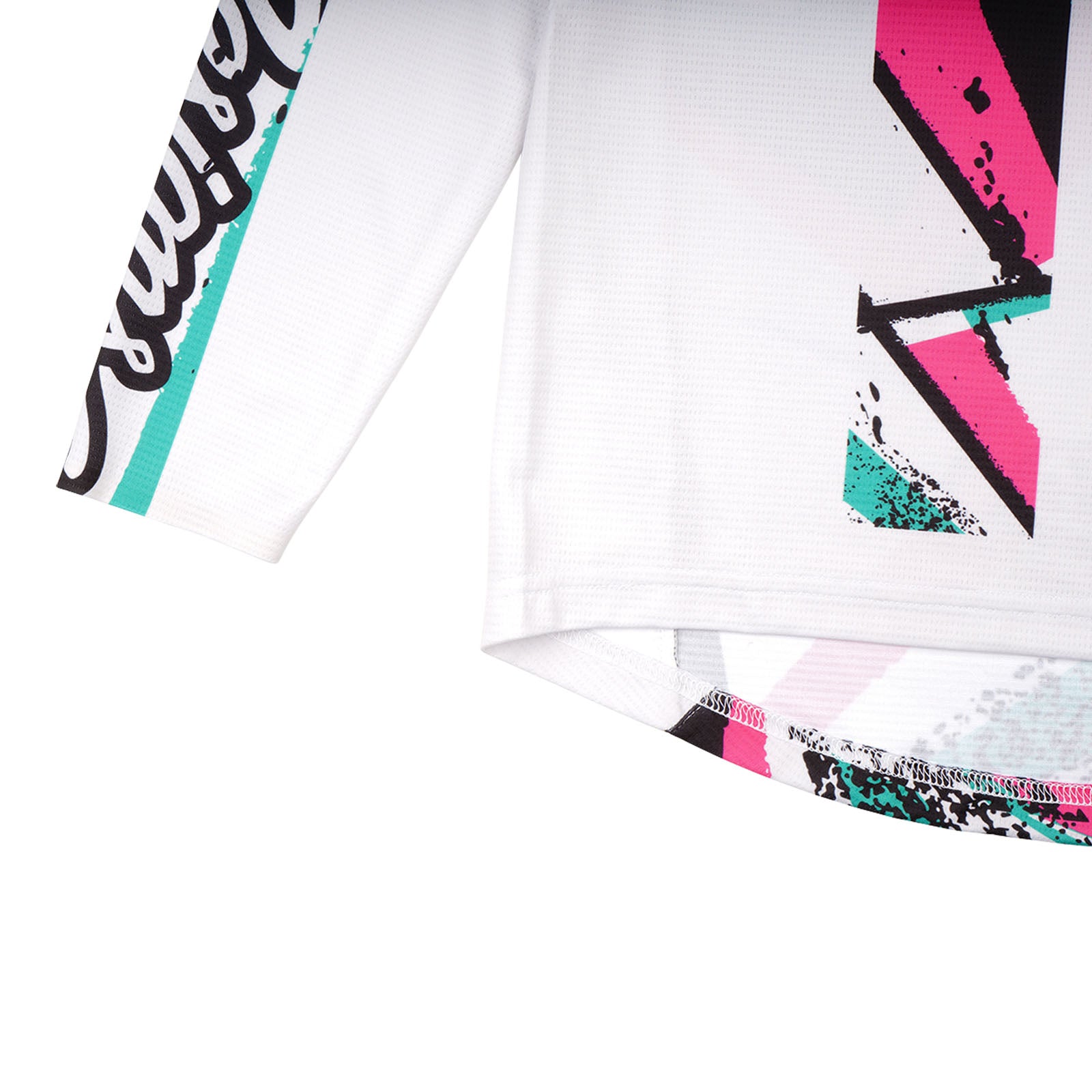 Youth Sprint Jersey Full Pull Chalk - Breathable Performance Cycling Shirt for Kids & Teens - Perfect for Bike Racing, Training & Outdoor Sports