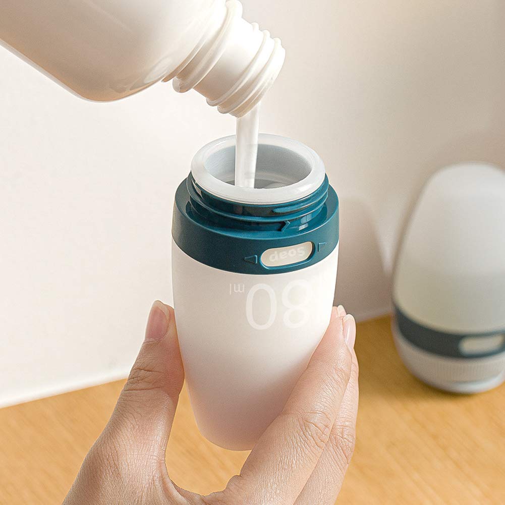 **Leak-Proof Silicone Travel Bottles (2-Pack, 2.7oz/80ml) – Refillable Squeezable Toiletry Containers for Shampoo, Lotion & Soap – Perfect for Air Travel, Gym & Vacation Essentials**