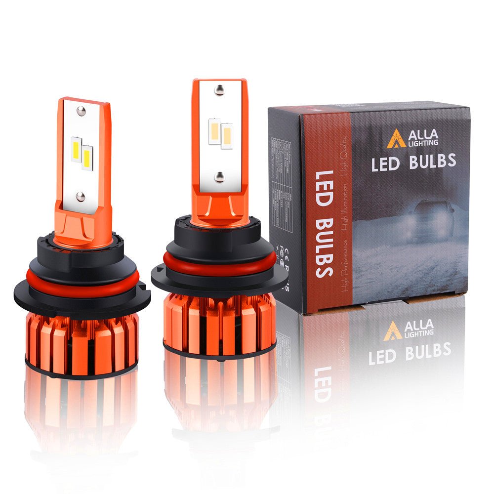 X HL Vision HB5 9007 LED Headlight Bulbs - Dual High Beam & Low Beam - Super Bright 6000K White Light for Cars, Trucks, SUVs - Easy Installation & Long Lifespan - Perfect for Night Driving & Foggy Conditions