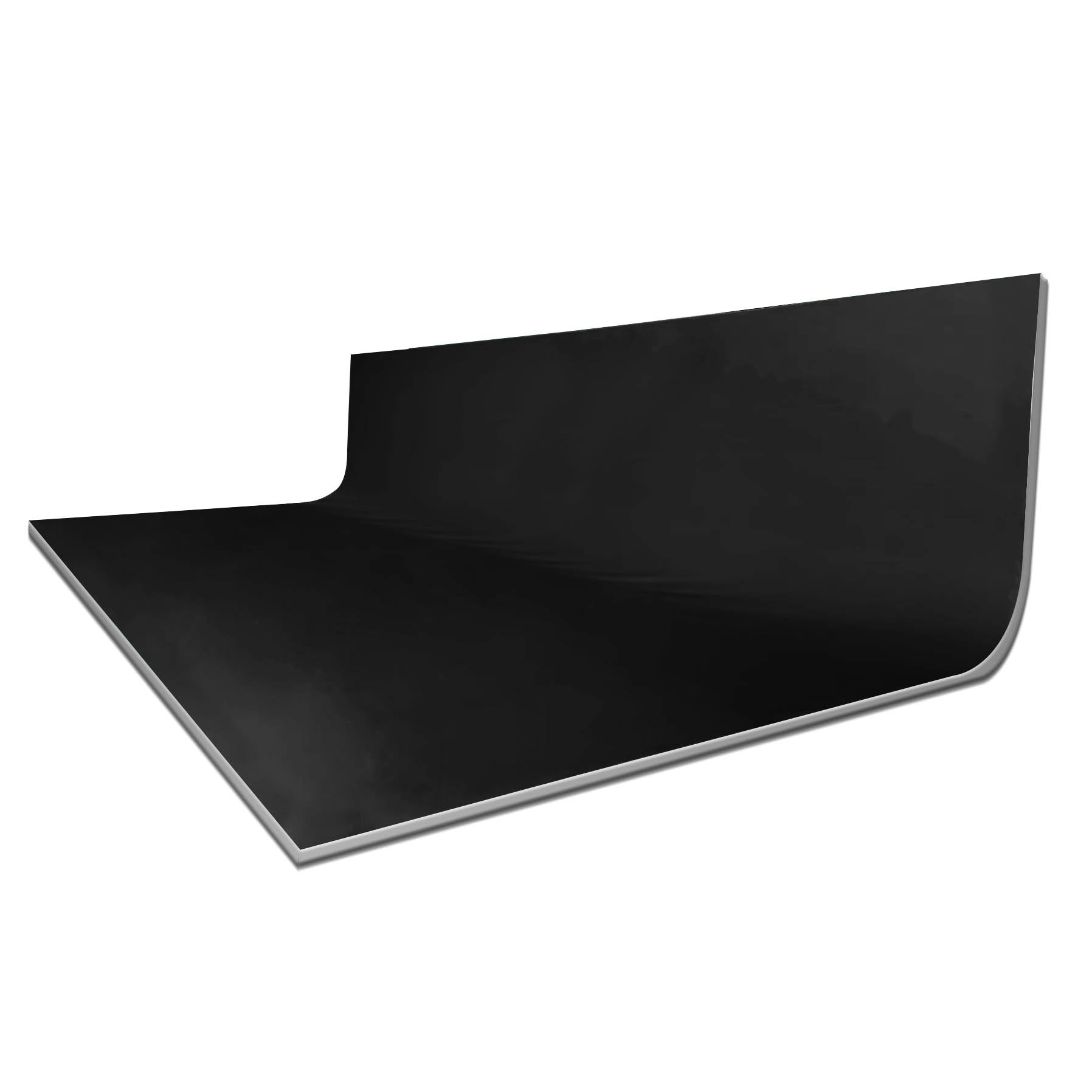 Curved Large Commercial Cyclorama Infinity Cove Backdrop and Frame Bundle Kit V2 - Black | Professional Photography Studio Background | Perfect for Product Shoots, Fashion Photography & Video Production