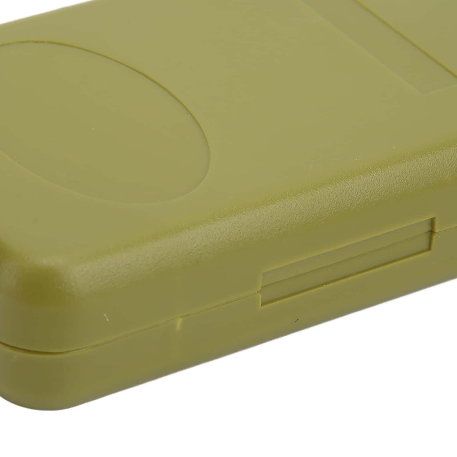 Durable Double Sided Fly Fishing Box - Large Green Impact Resistant Tackle Storage for Trout Bass Flies | Perfect for Outdoor Fishing Trips & Travel Gear Organization