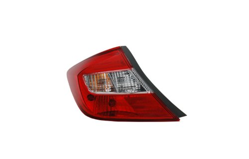 Honda Civic 4 Door LED Tail Lights Replacement - Driver & Passenger Side - Enhance Style & Safety for Night Driving & Car Customization