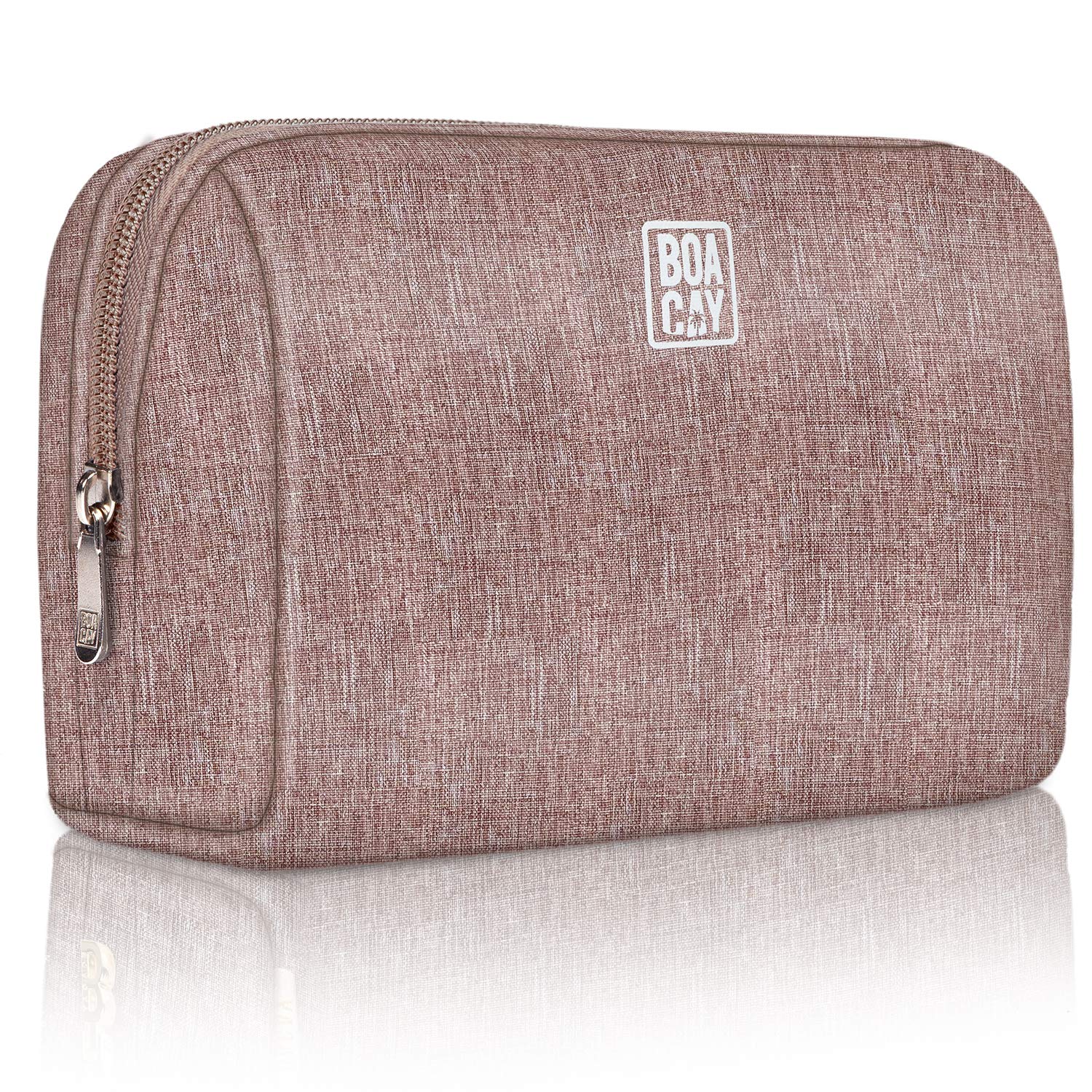 Stylish Zippered Makeup Bag for Women & Girls - Waterproof Cosmetic Organizer with Multiple Compartments for Travel, Purse & Daily Use - Perfect for Makeup, Toiletries, Pencils & Accessories - Ideal Gift for Beauty Lovers & Travel Essentials Organization