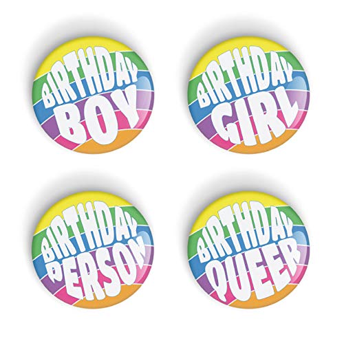 Birthday Girl Pin Badge Button - Pinback or Fridge Magnet - Perfect Gift for Her - Birthday Party Favors, Gifts for Women, Girls, Friends, Coworkers