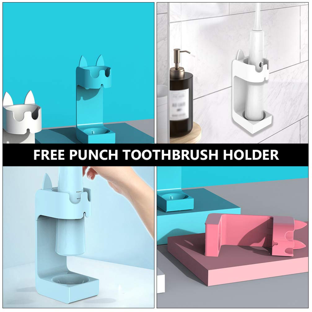Electric Toothbrush Holder Wall Mount - 3pcs Bathroom Organizer for Home & Travel