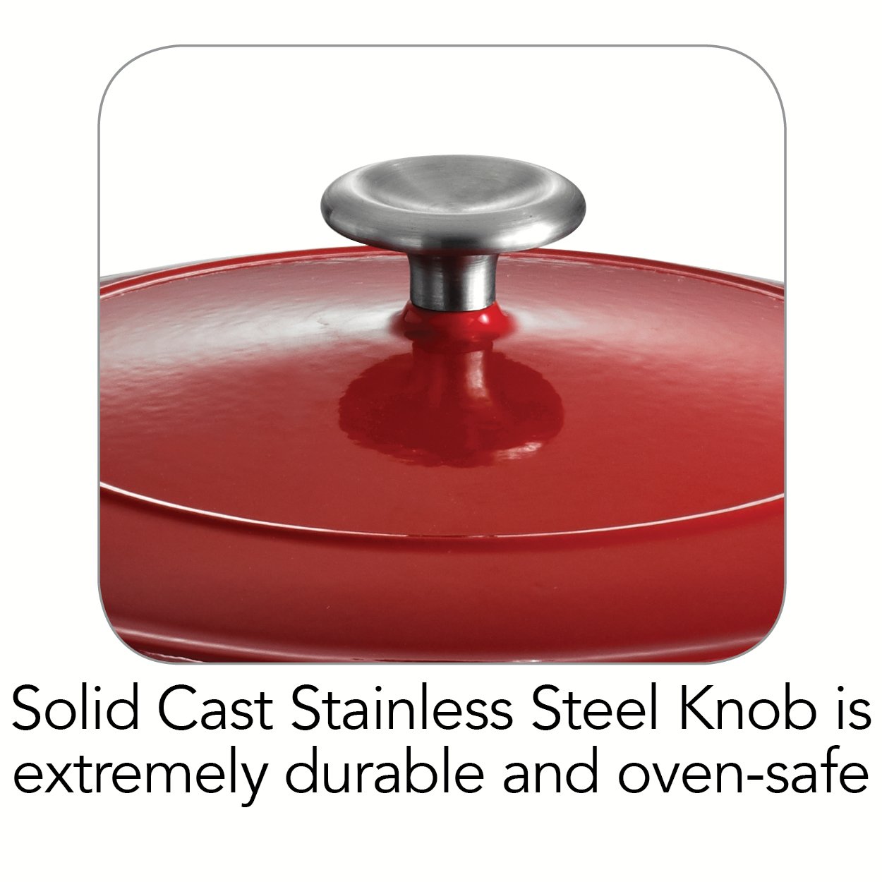 Tramontina 6.5-Quart Enameled Cast Iron Dutch Oven with Lid - Round Red Cookware for Baking, Braising & Slow Cooking - Perfect for Soups, Stews & Bread Making