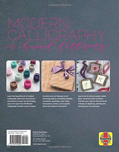 Modern Calligraphy and Hand Lettering Book - Learn Beautiful Handwriting Techniques for Wedding Invitations, Greeting Cards & DIY Projects (Haynes Manuals)
