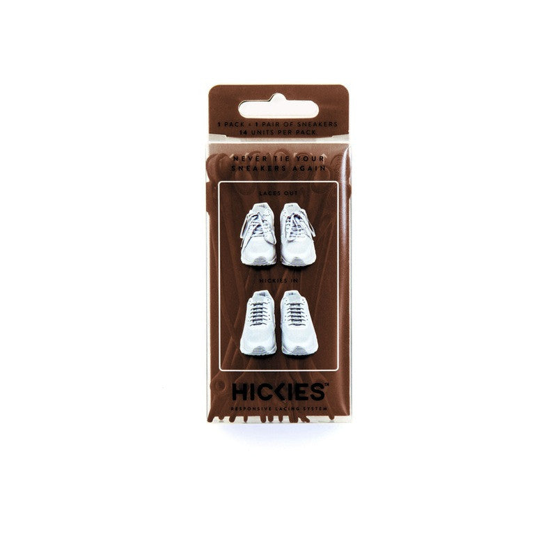 HICKIES No-Tie Elastic Shoelaces - Solid Colors for Sneakers & Casual Shoes | Comfortable, Durable & Stylish for Running, Walking & Everyday Wear