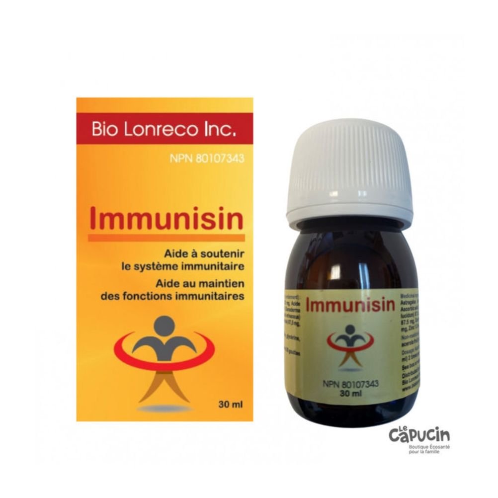 Bio Lonreco Immunisin 30ml - Natural Immune Support Supplement for Adults & Kids - Boost Immunity Daily at Home, Work, or Travel