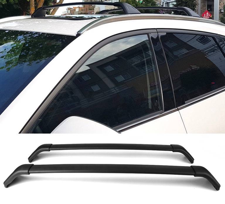 2017-2020 Mazda CX-5 CX5 OEM Style Black Roof Cross Bars - Perfect for Car Rooftop Cargo & Outdoor Adventure Gear Transport