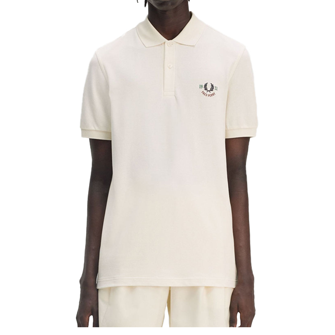 Clubhouse Embroidered Polo Shirt for Men - Premium Cotton Ecru Casual Shirt - Perfect for Golf, Business & Summer Outfits