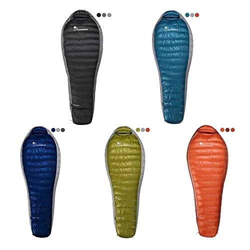 Ultralight 15F 650 Fill Power Down Sleeping Bag for Hiking & Camping - Compact Portable Mountaintop Sleeping Bag with Compression Sack for Adults & Teens - Perfect for Backpacking, Alpine Adventures & Cold Weather Camping