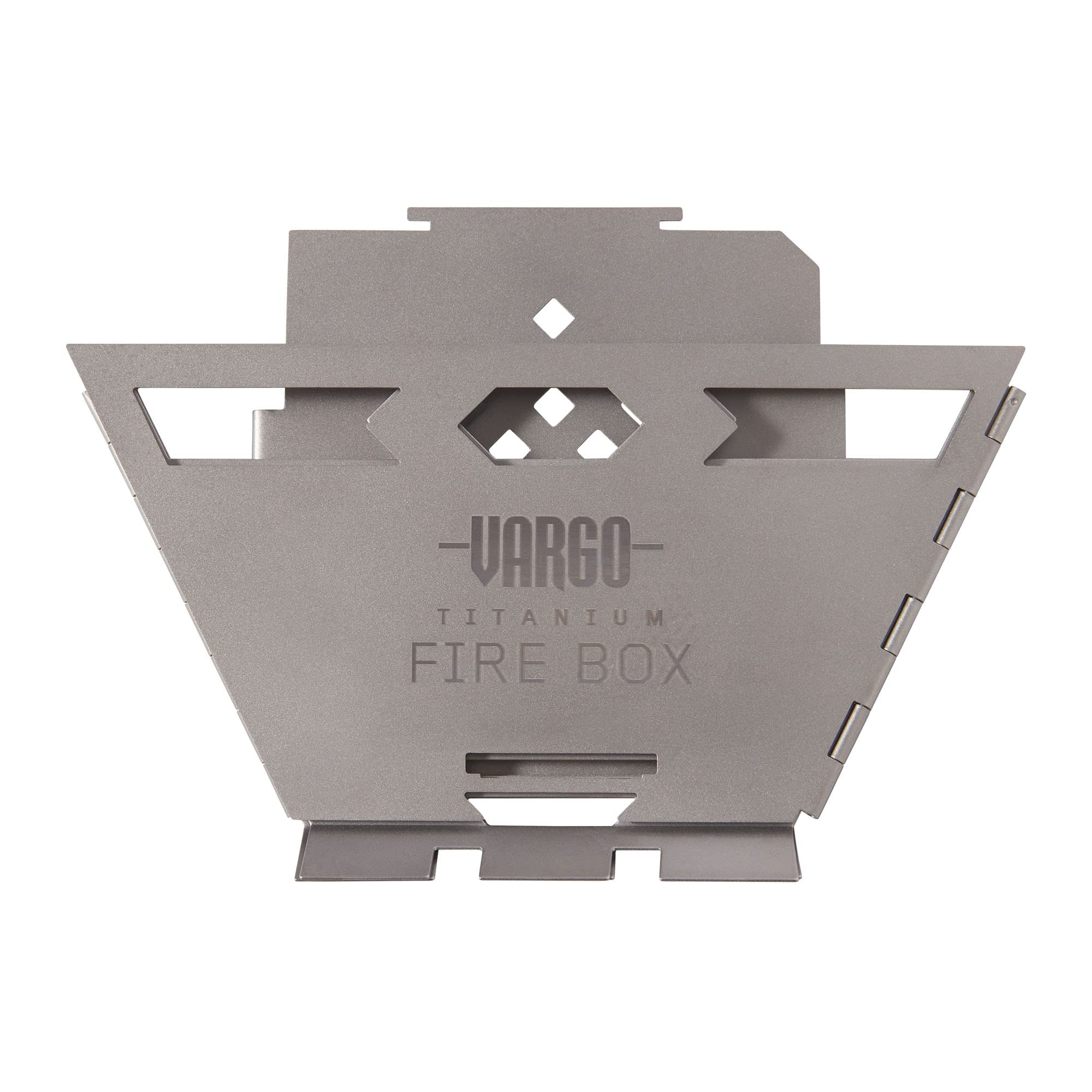 Vargo Titanium Fire Box - Ultralight Portable Camping Stove for Backpacking, Hiking & Outdoor Adventures | Compact & Durable Campfire Grill for Cooking, Survival & Emergency Preparedness