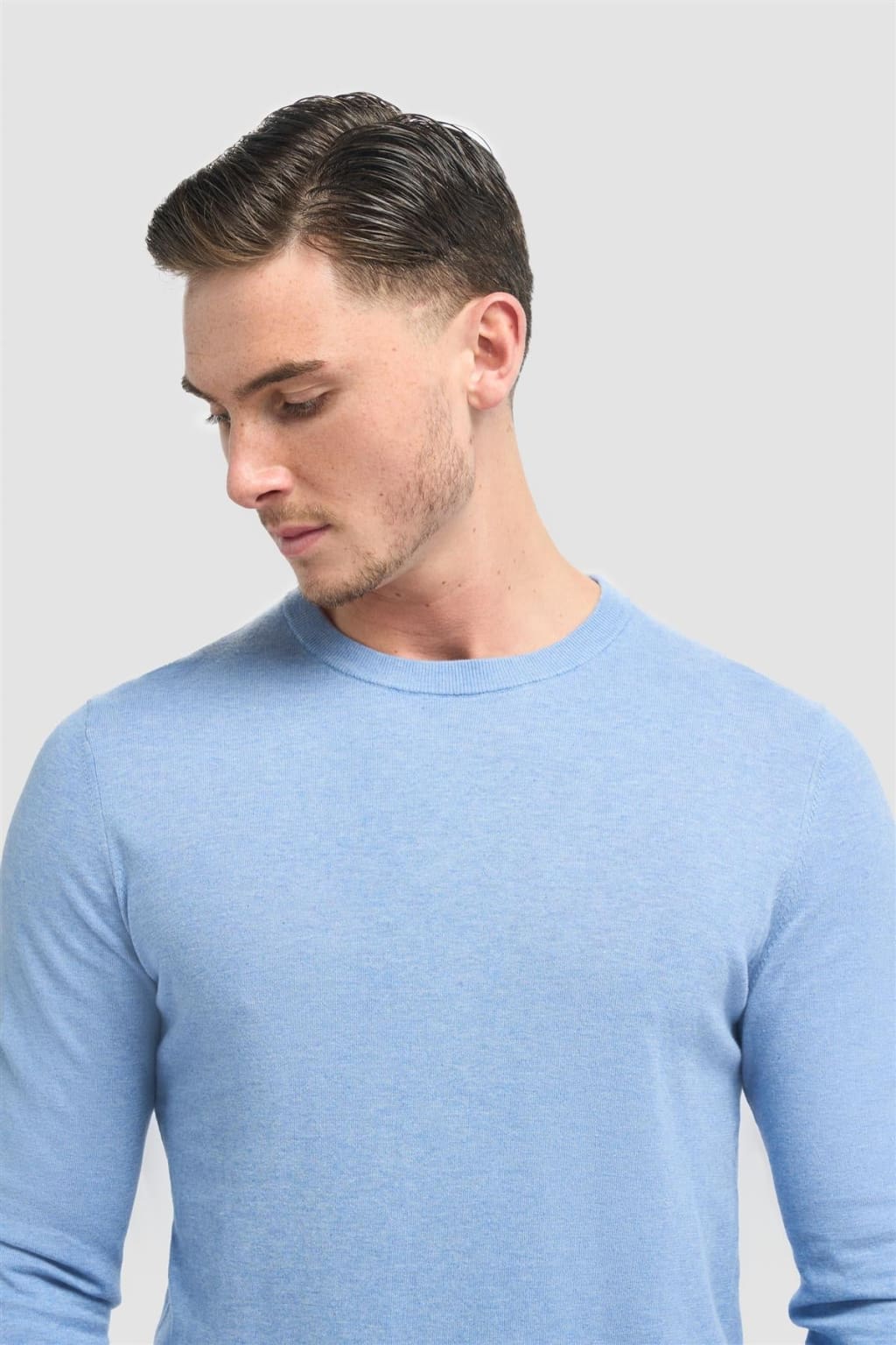 Cavani Men's Savio Lightweight Crew Neck Sweater | Soft & Breathable Knit Pullover for Casual Wear & Layering | Perfect for Office, Travel & Fall Outfits