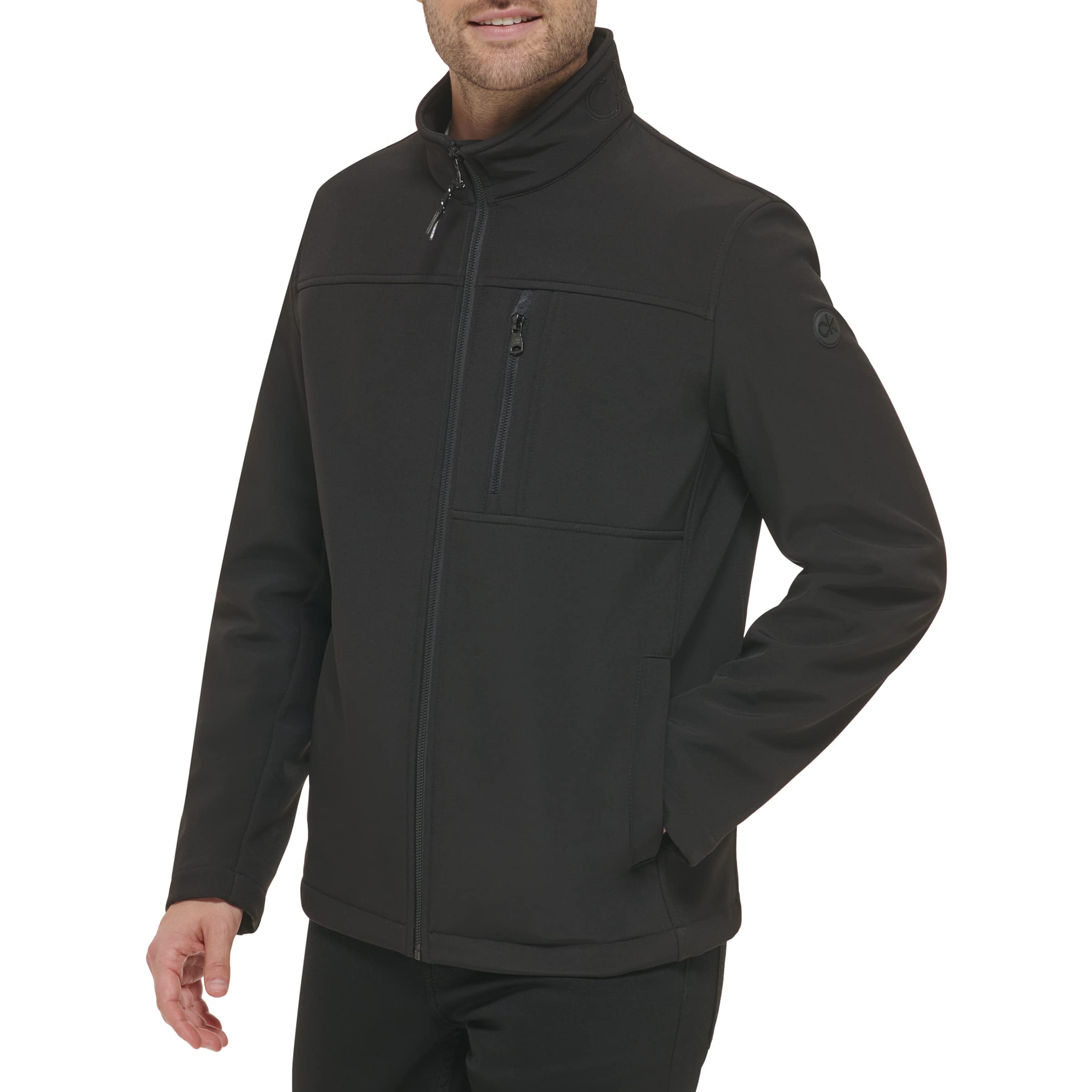 Calvin Klein Men's Water Resistant Windbreaker Jacket - Lightweight Outdoor Raincoat for Hiking, Running & Travel (Standard & Big Tall Sizes)