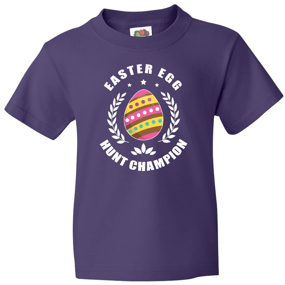Inktastic Easter Egg Hunt Champion Youth T-Shirt - Fun Easter Egg Hunting Shirt for Kids - Perfect for Easter Celebrations, Spring Festivals & Family Gatherings