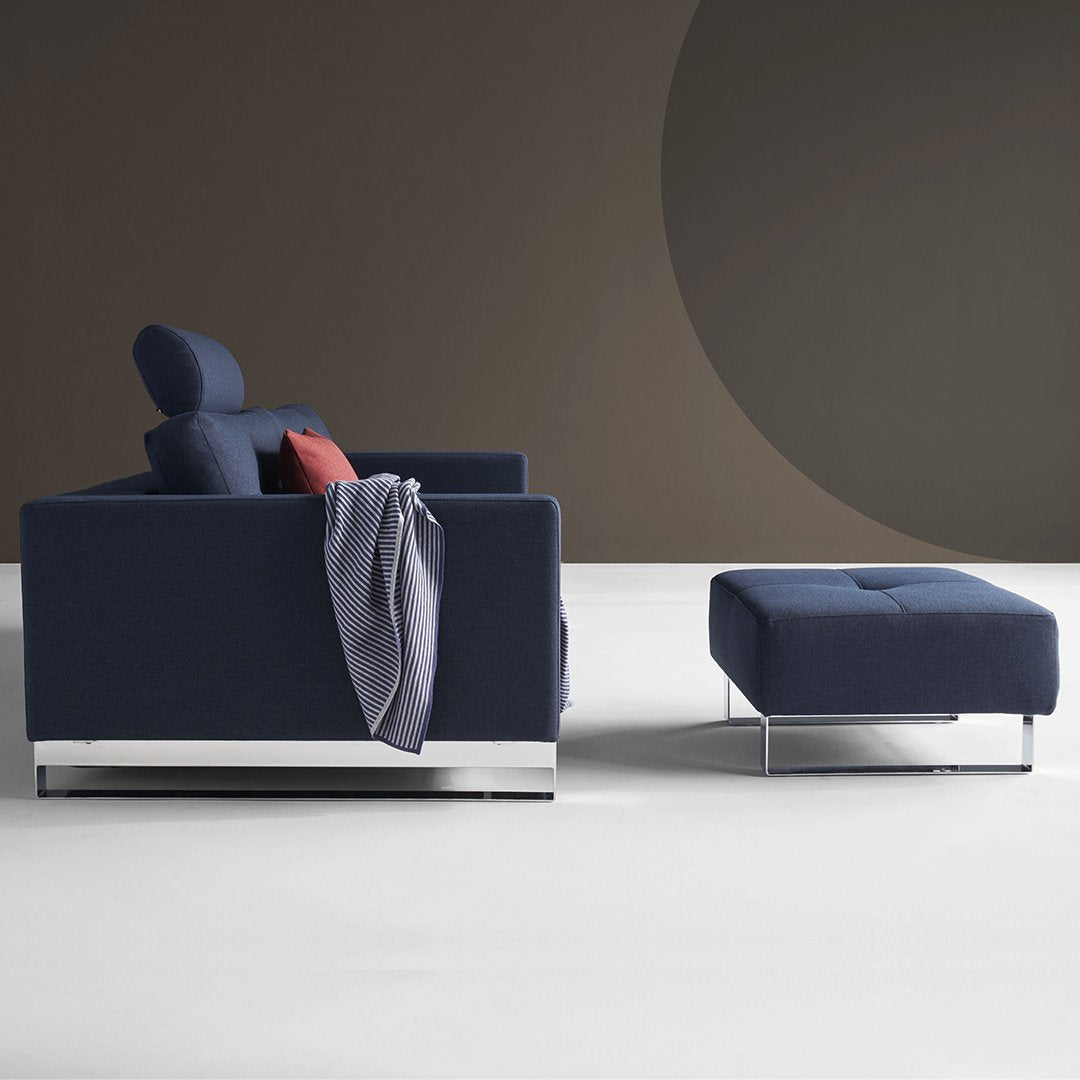 Cassius Deluxe Queen Sofa - Modern Upholstered Living Room Furniture for Small Spaces, Apartments & Home Theater Seating