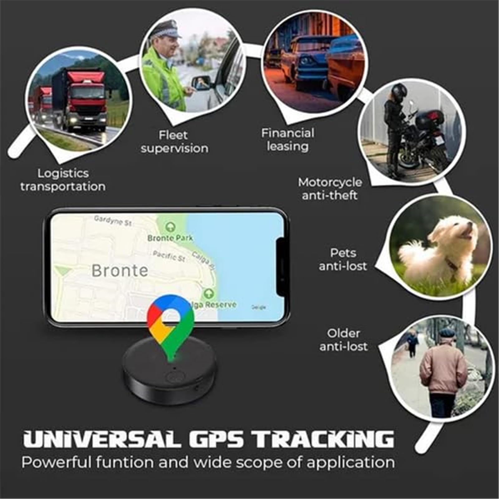Mini Magnetic GPS Tracker for Vehicles - Worldwide Car Locator with Strong Magnet, Anti-Lost Tracking Device for Cars, Trucks & Fleet Management (Blue) | Perfect for Personal Vehicles, Fleet Tracking & Asset Protection