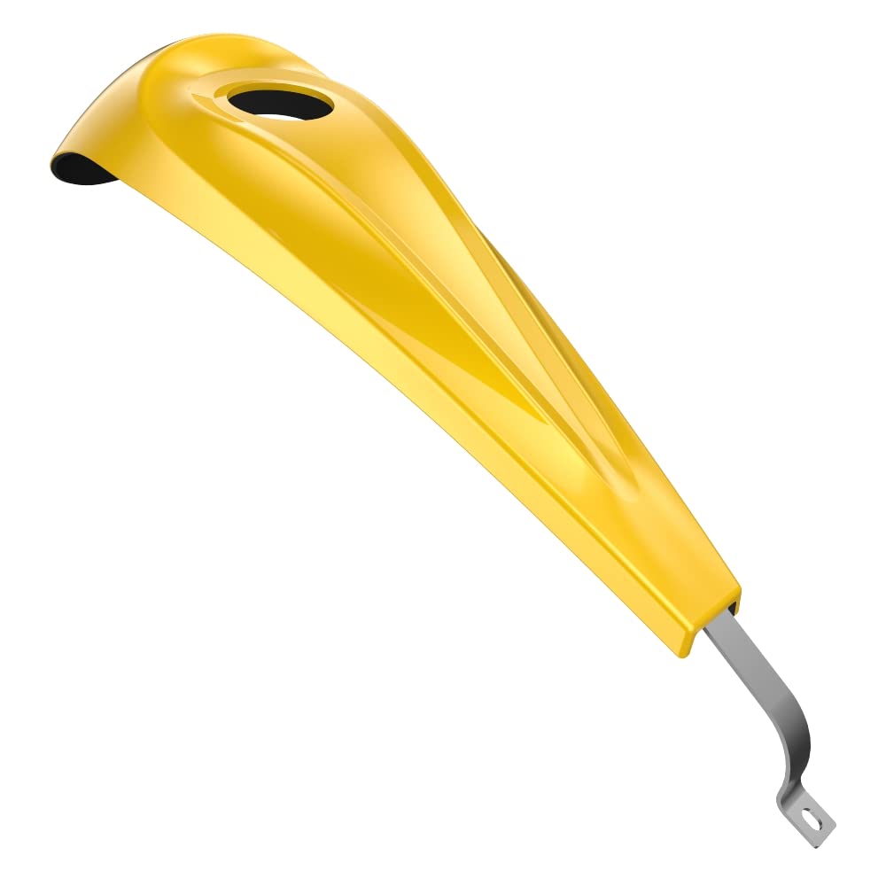 Low-Profile Harley Tank Dash Console & Chrome Gas Cap - Compatible with 2008-2021 Harley Touring Street Glide Road Glide (Chrome Yellow) | Perfect for Motorcycle Customization & Long-Distance Riding Accessories
