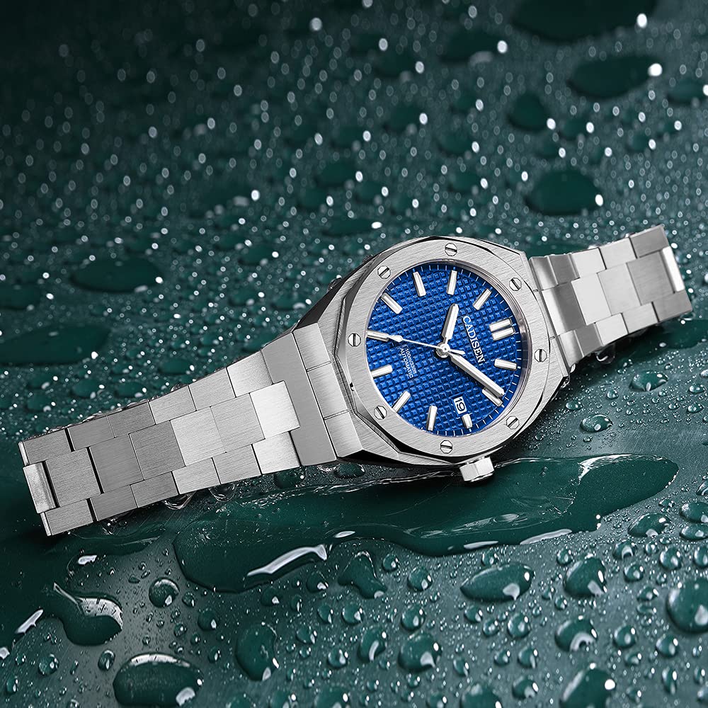 CADISEN Men's Automatic Watch NH35 Movement - Waterproof Sapphire for Business & Casual Wear