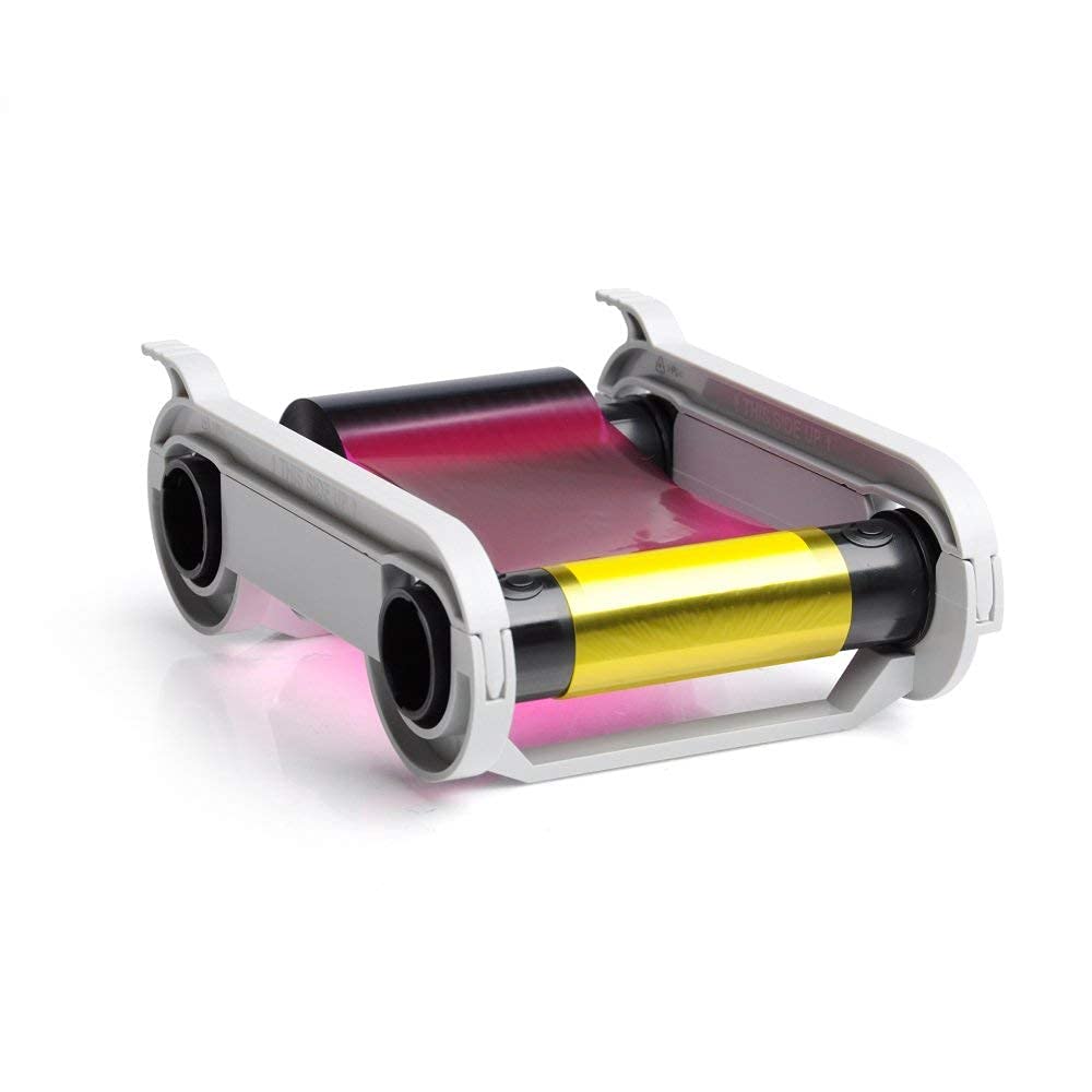 ID Maker Zenius 200 Full-Color YMCKO Printer Ribbon for PVC ID Cards - High Quality Professional Printing Supplies - Perfect for Office Security Badges, School IDs & Membership Cards