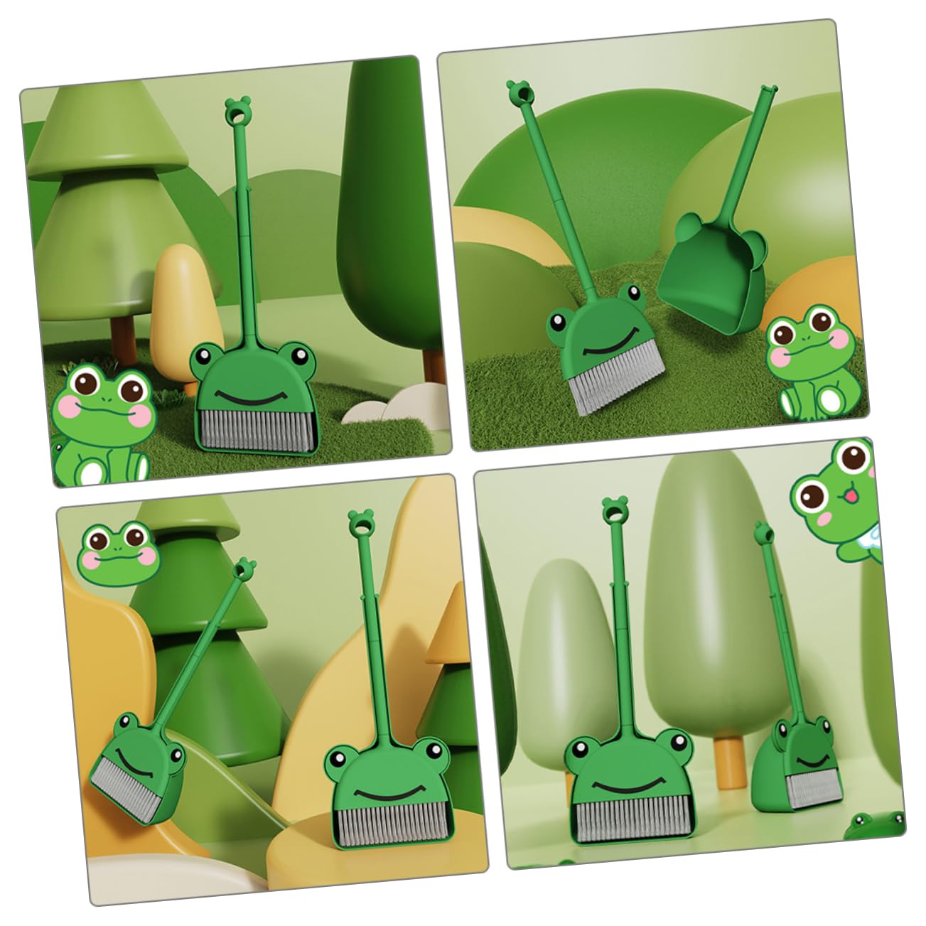 Educational Broom and Dustpan Set for Kids - Pretend Play Cleaning Tools for Boys and Girls - Housekeeping Toy Set for Indoor and Outdoor Play