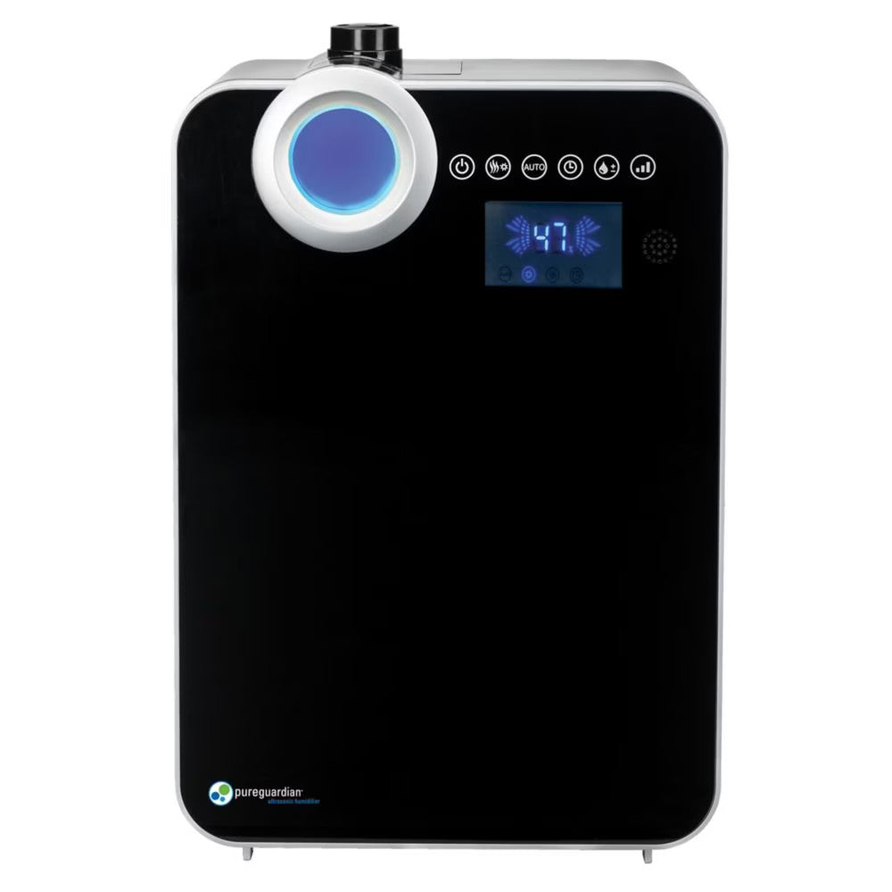 PURE GUARDIAN H8000BCA 120-Hour Smart Mist Ultrasonic Humidifier with Home Essentials Warranty - Perfect for Bedrooms, Offices & Dry Climate Homes
