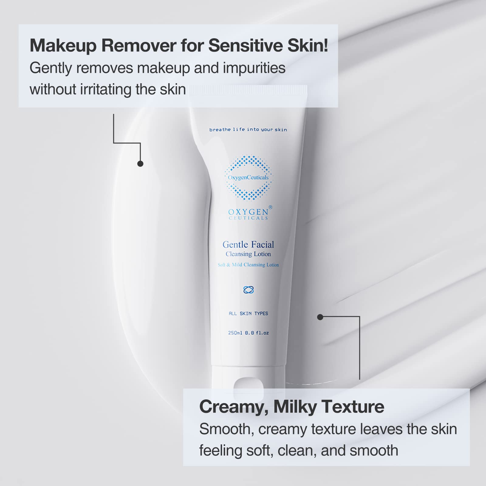 Korean Skin Care Beauty Set - Double Cleanse Treatment Bundle for Sensitive Skin | Pore Mask 200ml + Gentle Facial Cleansing Lotion 250ml | Perfect for Daily Deep Cleansing & Pore Refining Routine