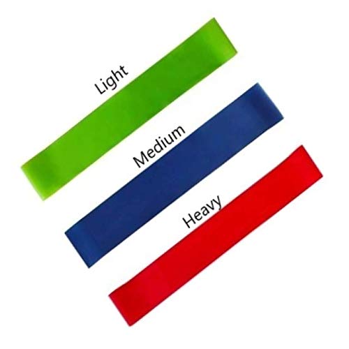 Eco-Friendly Latex Loop Resistance Bands for Home Workouts, Strength Training, Yoga & Pilates - 3 Pack Set for Stretching, Physical Therapy & Fitness Training - Perfect for Gym, Travel & Rehabilitation Exercises