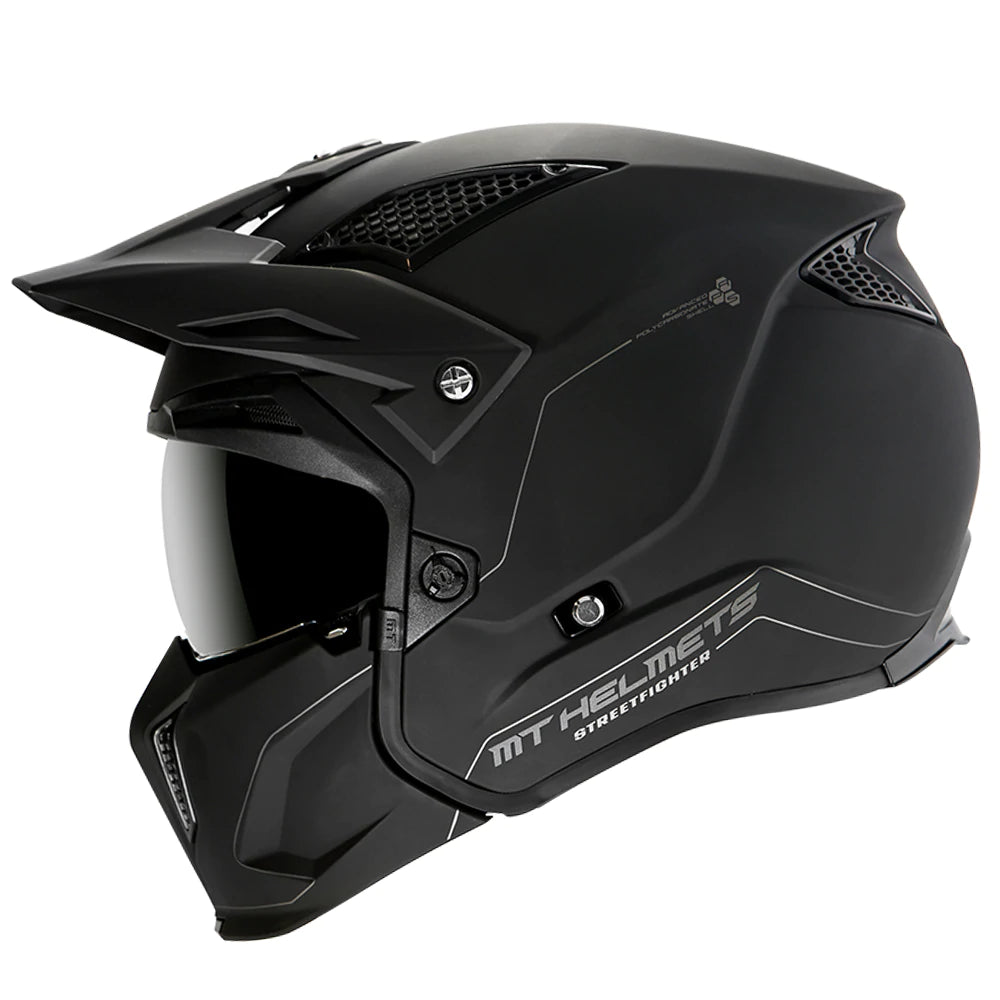 MT Streetfighter SV Road Helmet - DOT Certified Motorcycle Full Face Helmet for Men & Women - Lightweight & Ventilated for Comfort - Perfect for Street Biking, Commuting & Urban Riding