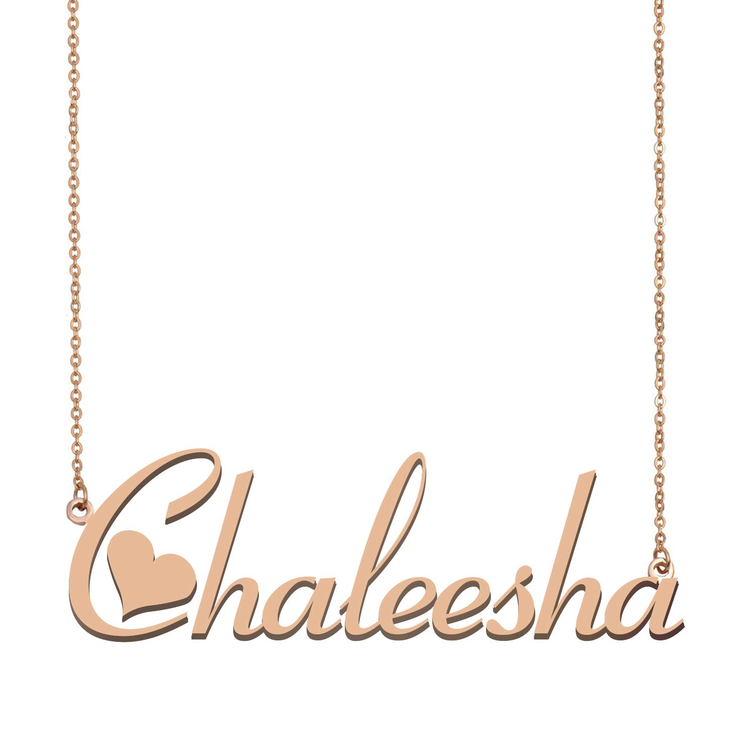 Custom MoShelly Personalized Name Necklace for Girls - Elegant Chaleesha Jewelry Gift for Birthdays, Graduation & Special Occasions