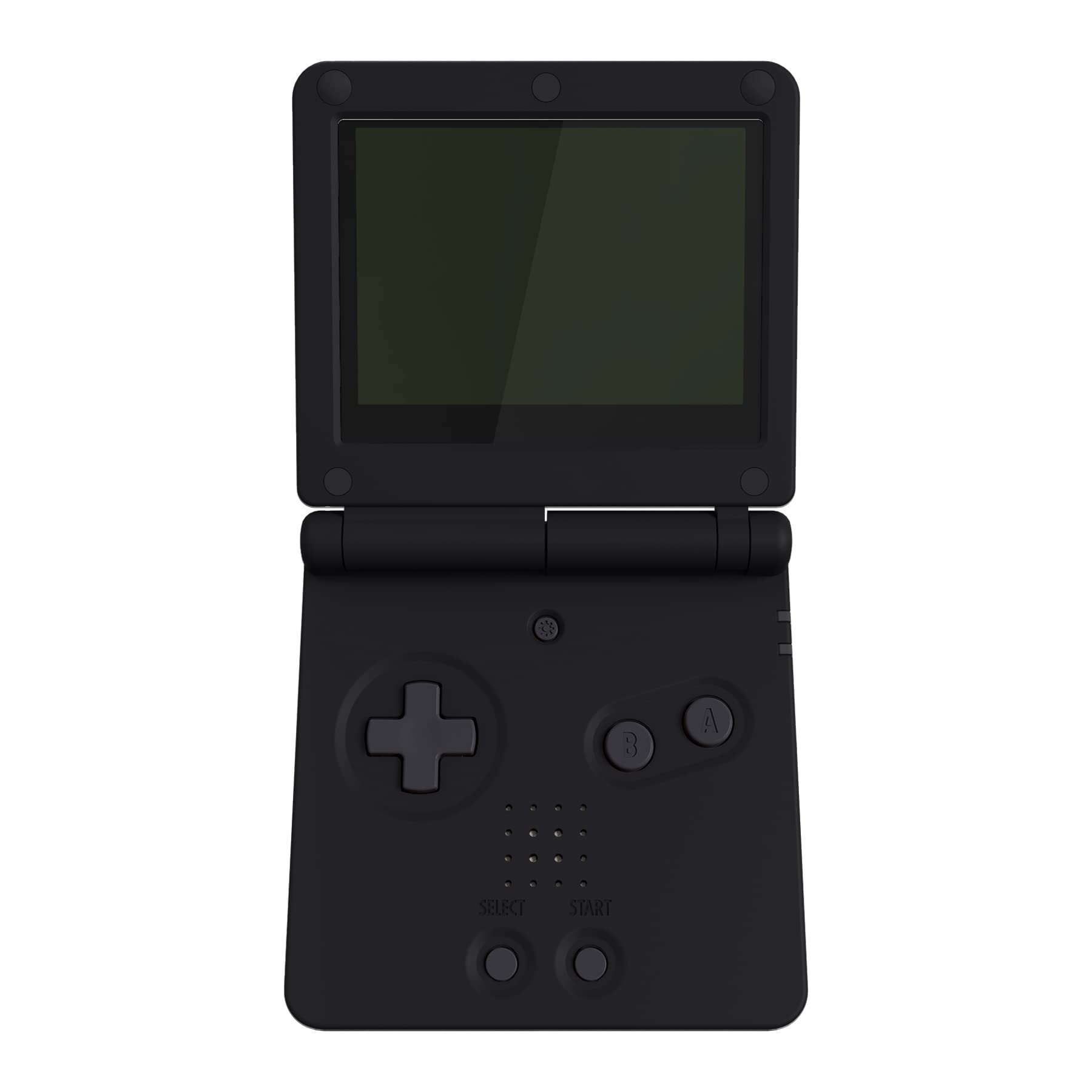 eXtremeRate Replacement Shell with Full Buttons for Gameboy Advance SP GBA SP - Custom Case Compatible with IPS & Standard LCD Screens (Console & Screen Not Included) - Black - Perfect for Gaming Enthusiasts & Retro Console Modding