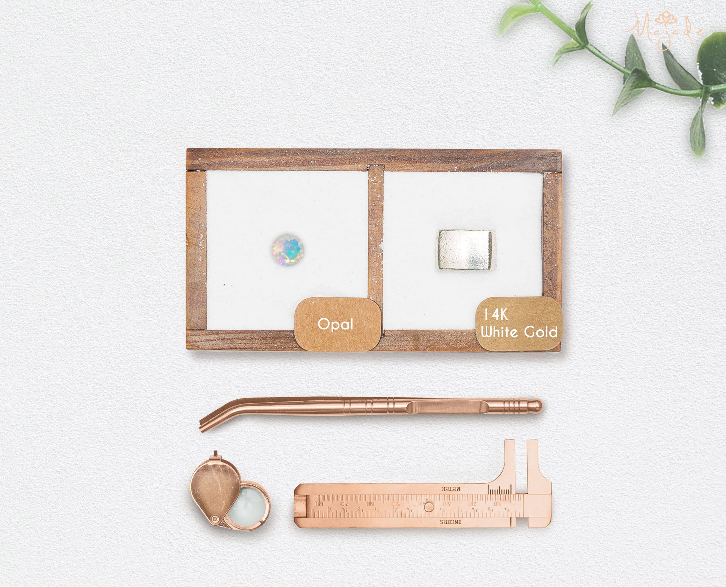 Rainbow Opal Earrings - Small Butterfly Stud Earrings for Women - Dainty Stackable Multiple Piercing Jewelry - October Birthstone Gift - Perfect for Everyday Wear, Stacking & Layering Looks
