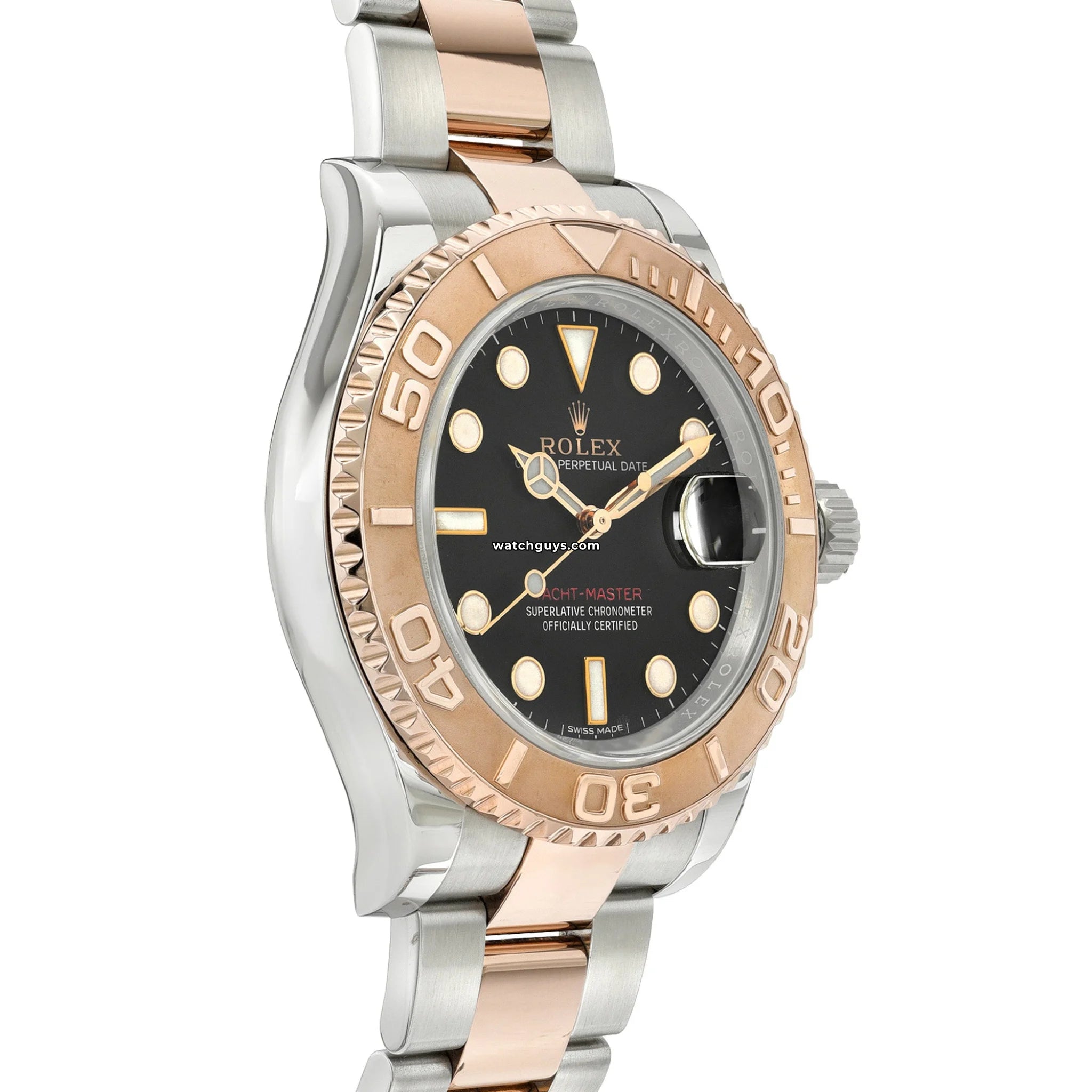 Rolex Yacht Master 116621 Men's Luxury Watch - Black Dial & Rose Gold Stainless Steel - Perfect for Sailing, Yachting & Formal Events
