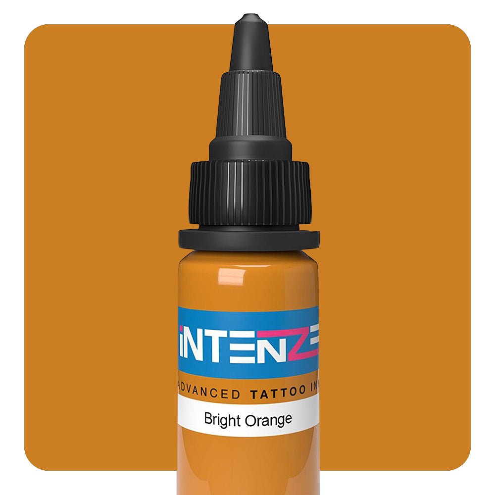 Bright Orange Tattoo Ink by Intenze - Professional & Vibrant Color - Choose Your Size - Perfect for Tattoo Artists & Body Art Enthusiasts