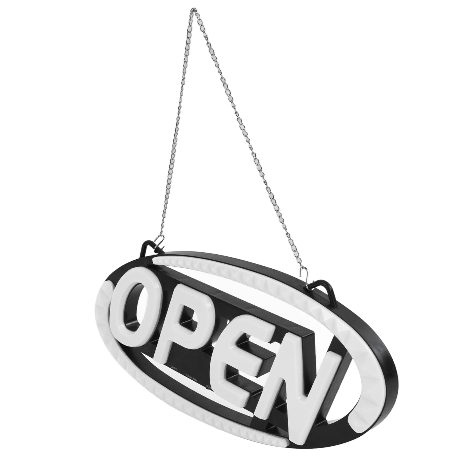Zerodis LED Open Sign Light - Colorful Dynamic Timing Remote Control Electric Advertisement Board for Shop, Bar, Restaurant | Universal Business Sign Light with Color Changing Effects (Black) - Perfect for Storefronts, Nightclubs, and Retail Displays
