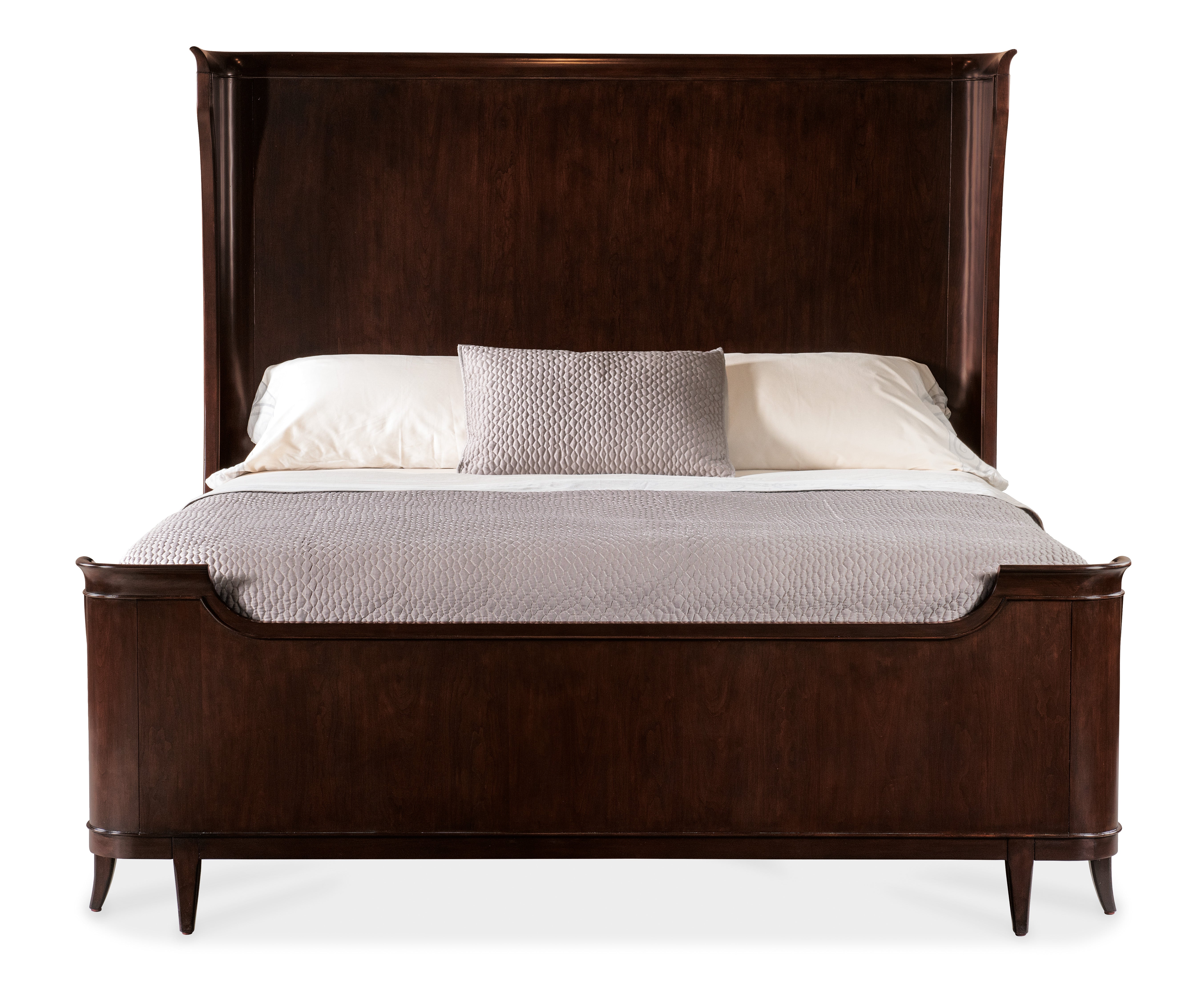 Bella Donna Queen Panel Bed Frame - Elegant Upholstered Headboard & Sturdy Metal Frame for Bedroom Decor | Perfect for Master Bedroom, Guest Room & Apartment