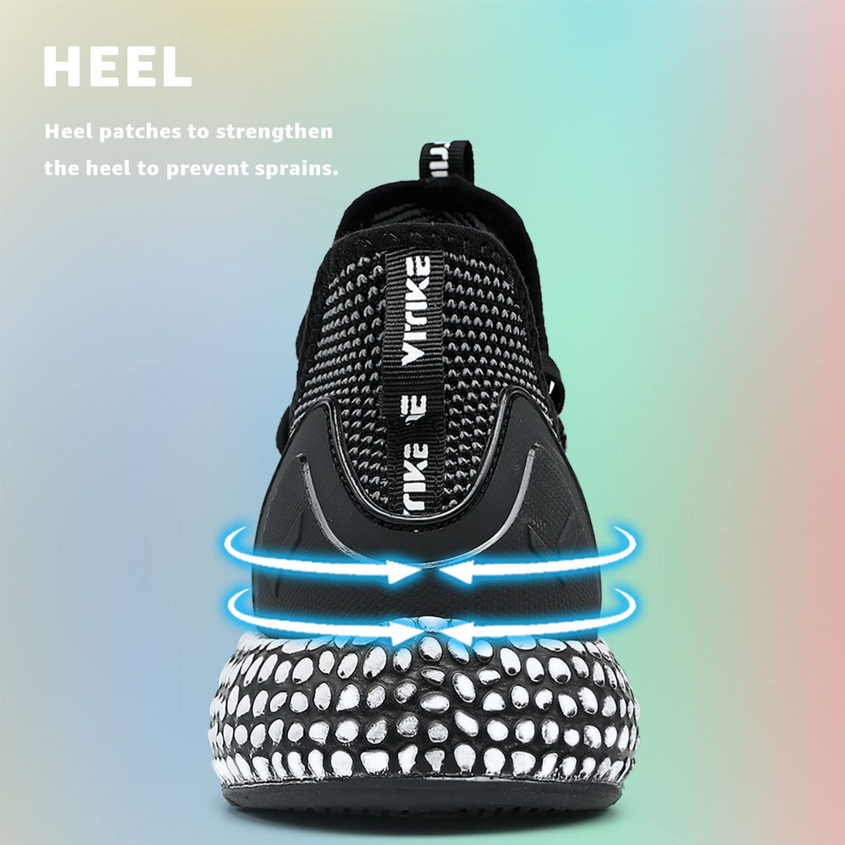 WETIKE Breathable Mesh Slip-On Running Shoes for Men Women - Lightweight Comfortable Sneakers for Jogging, Walking, Gym & Daily Wear