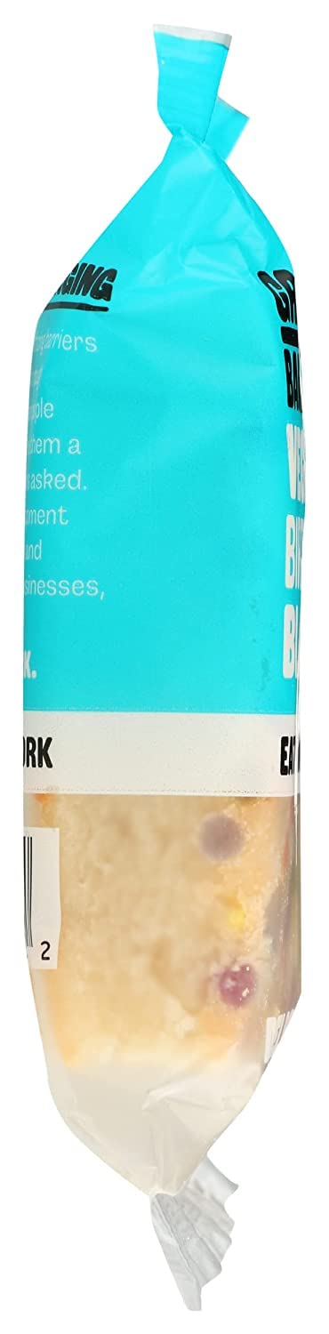 Vegan Birthday Cake Blondies with Sprinkles - Kosher Certified, Preservative-Free, Pack of 8 Individually Wrapped 2.5 oz Bars - Delicious Dessert Treats for Parties, Gifts & Holiday Celebrations | Perfect for Birthdays, Office Snacks & Special Occasions