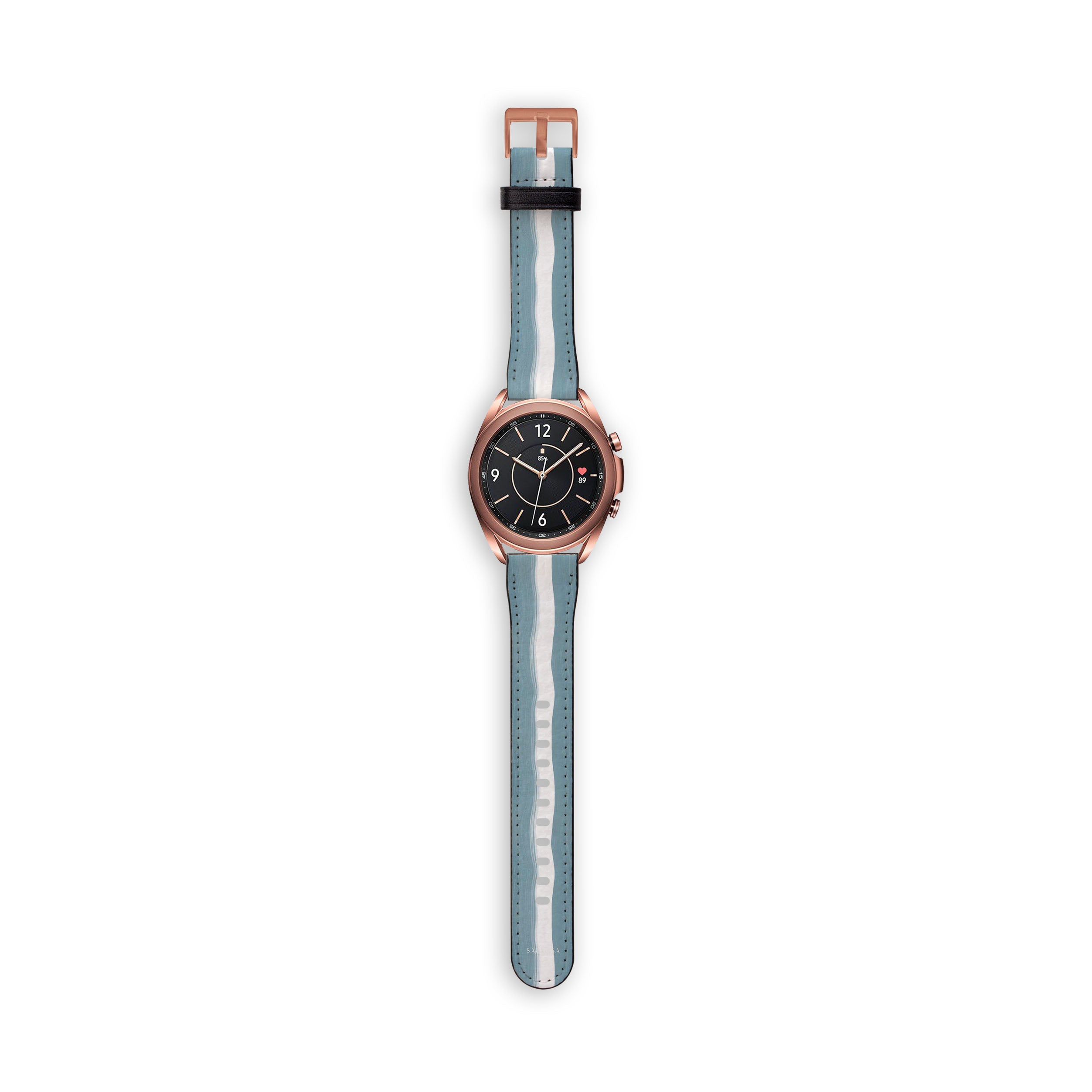 Premium Blue Currents Galaxy Watch Band - Stylish & Durable Replacement Strap for Samsung Galaxy Watch - Perfect for Fitness, Workouts & Everyday Wear