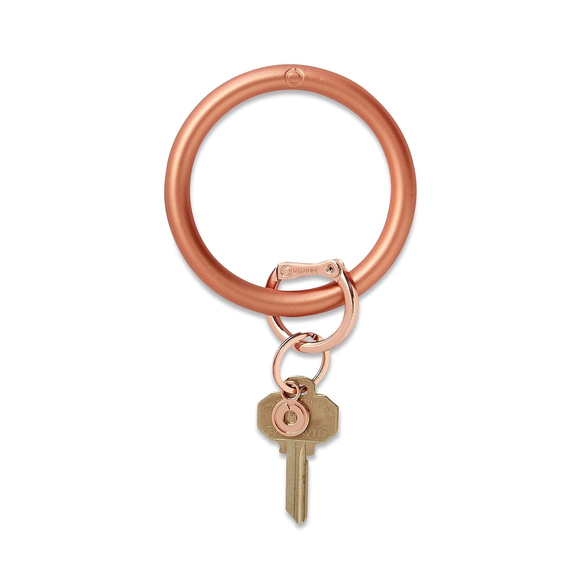 Original Silicone Big O Key Ring Bracelet - Durable & Stretchable Keychain for Keys, Gym, Hiking & Outdoor Activities
