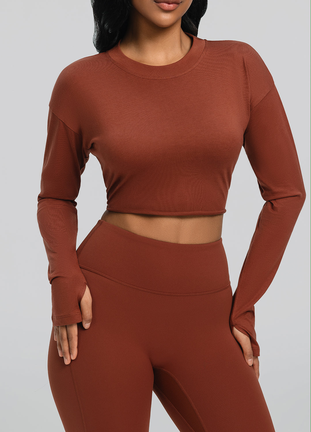 Stylish Cropped Long Sleeve Tops for Women - Trendy Casual & Layering Outfits - Perfect for Streetwear, Workwear & Everyday Fashion