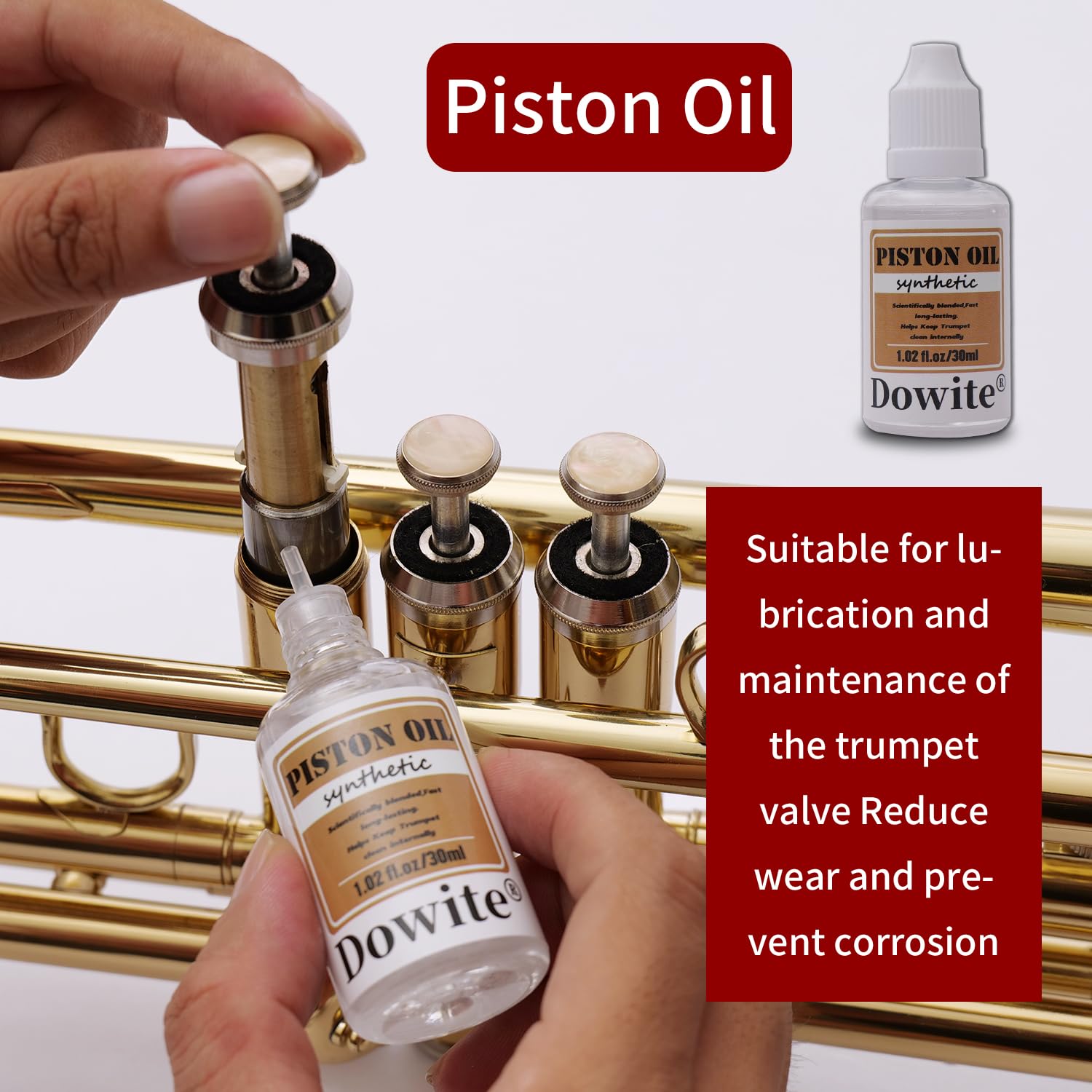 Professional Trumpet & Cornet Cleaning Care Kit - Valve Oil, Piston Oil, Slide Grease, Snake Brush, Piston Brush, Mouthpiece Brush, Dust Brush & Cleaning Cloth - Essential Maintenance Tools for Musicians & Students - Perfect for Daily Cleaning & Performance Preparation